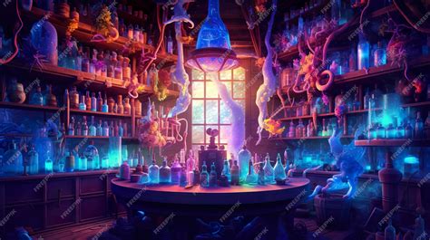 Dwarfed magic laboratory